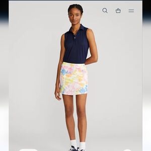 RLX Ralph Lauren Ombre Stretch Skort M Skirt Shorts Tie Dye